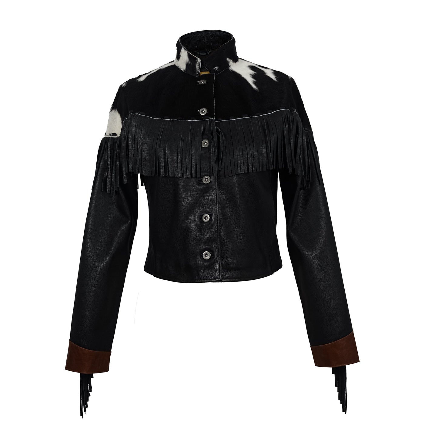 Dakota Fringe Leather Jacket-0